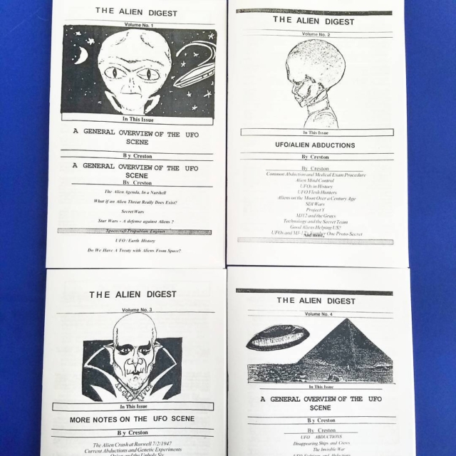 More stuff from @thewormholes "the alien digest" get all 4 of em get on the same page